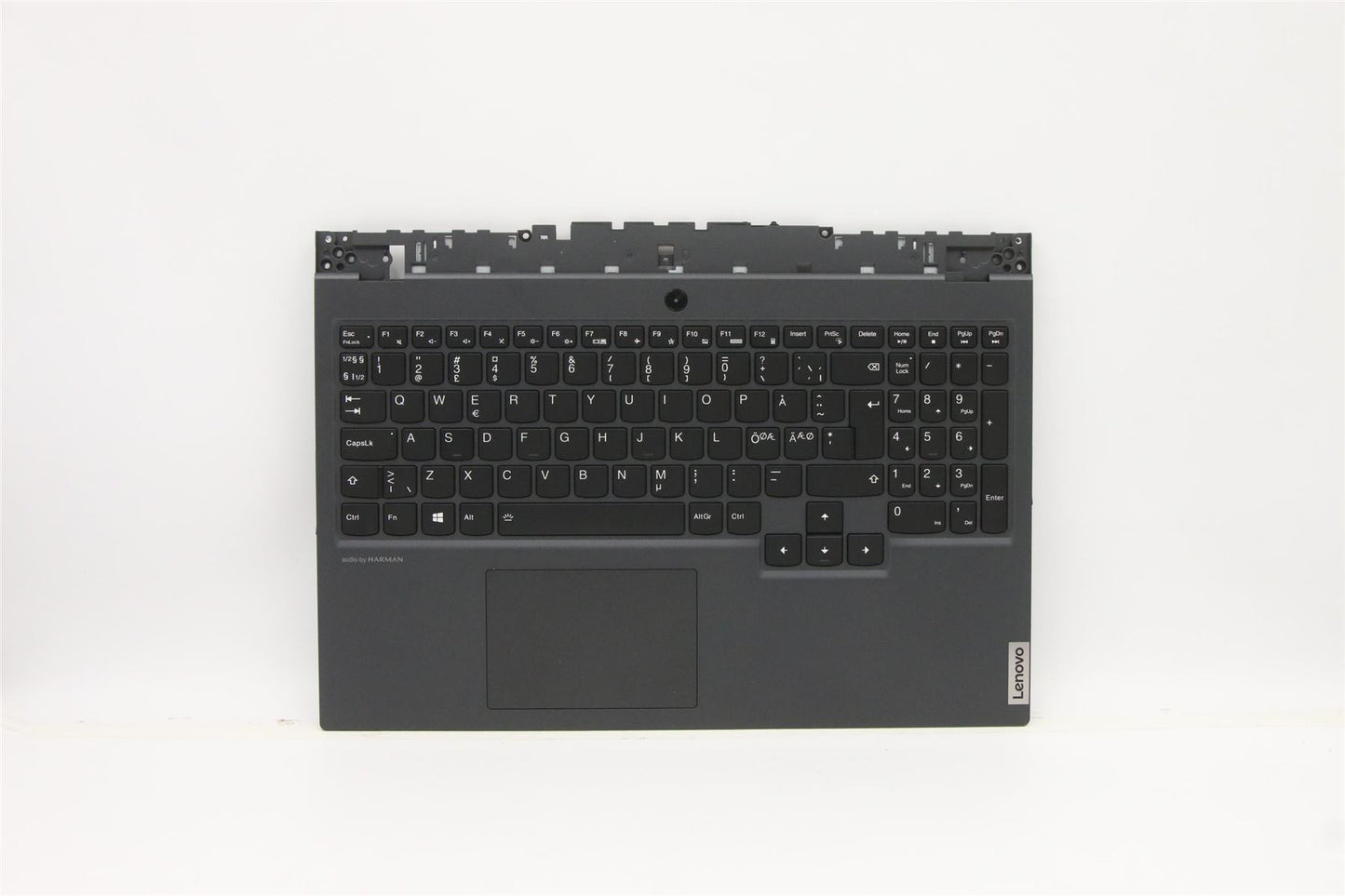 Lenovo Legion 5-15IMH6 Tastatur-Handballenauflage, obere Abdeckung, norwegisches Schwarz, 5CB1D12479