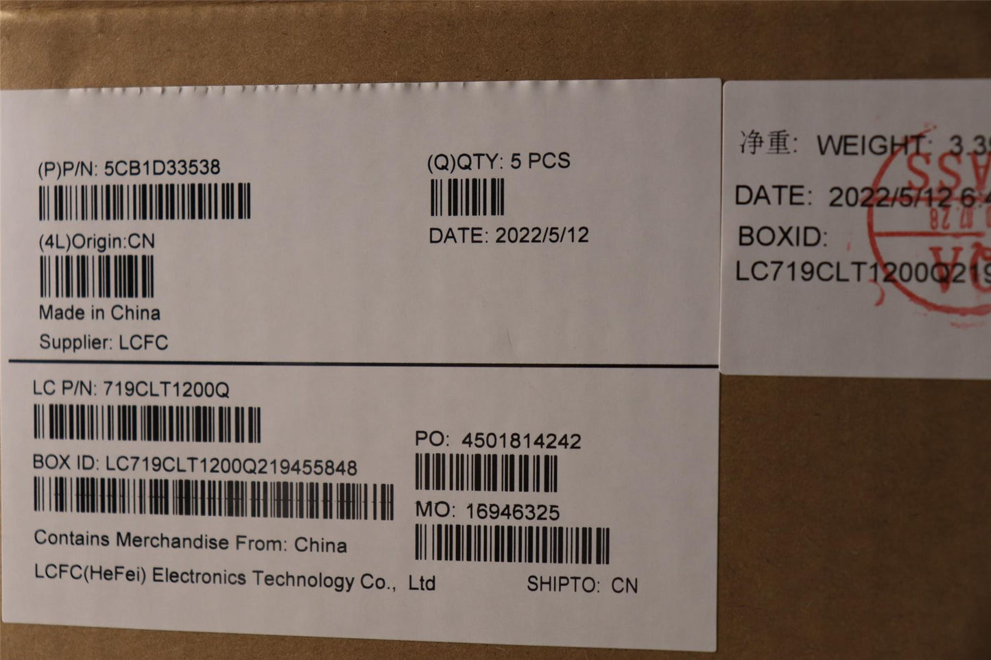 Lenovo Upper Case ASM_SPA L82M8 SD NBL 5CB1D33538