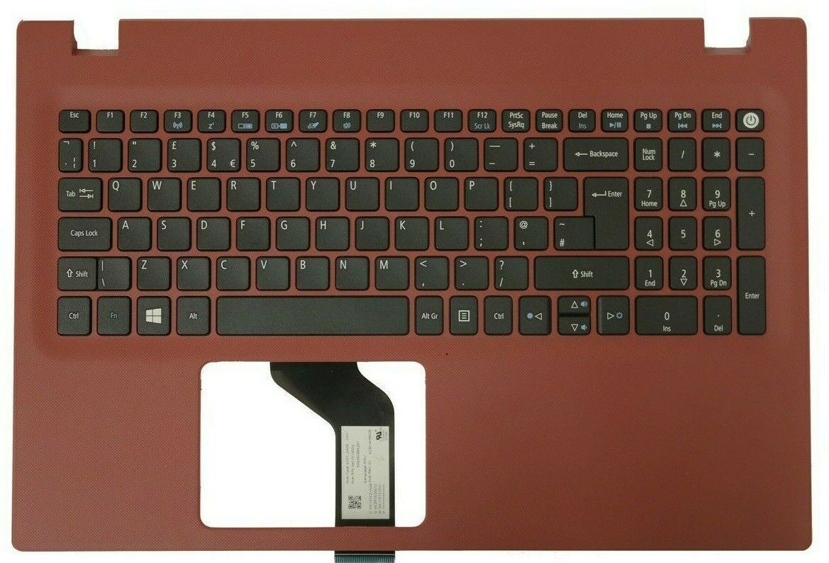 Acer Aspire E5-573 Palmrest Cover Keyboard UK Red 6B.MVSN7.029