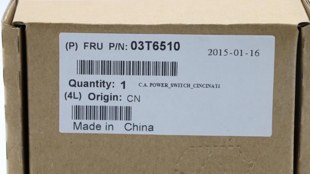 Lenovo FRU,Cable POWER SWITCH Taiyu 03T6510