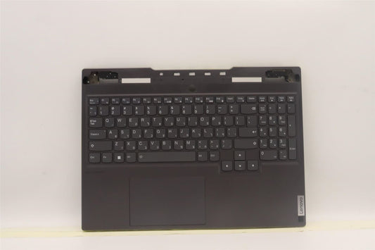 Lenovo S7 16IAH7 Palmrest Cover Touchpad Keyboard Hebrew Storm Grey 5CB1J04389