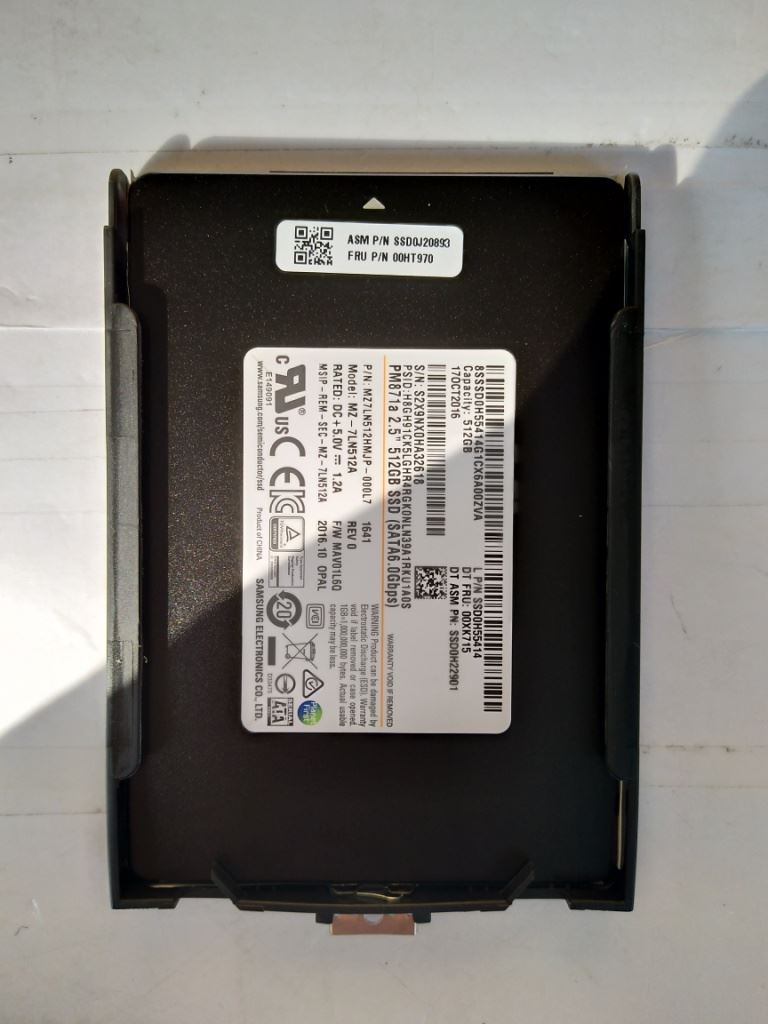 Lenovo ThinkPad E560p X270 X260 T460p T460 X270 Solid State Drive SSD 01LW774