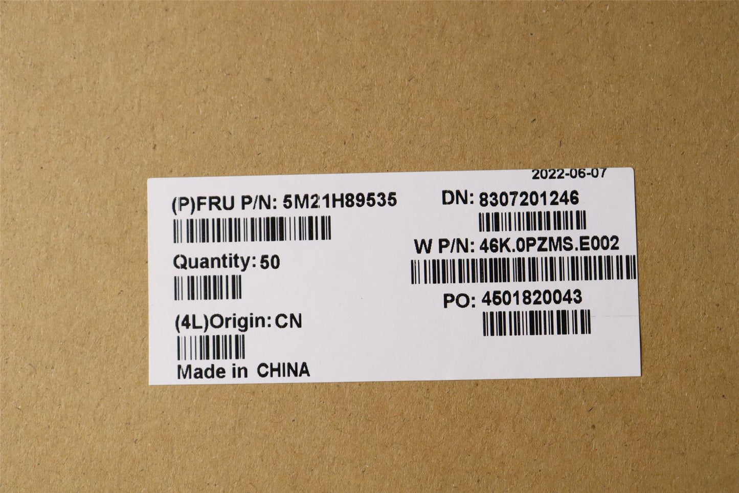 Lenovo MECHANICAL FRU Base Misc package UMA 5M21H89535