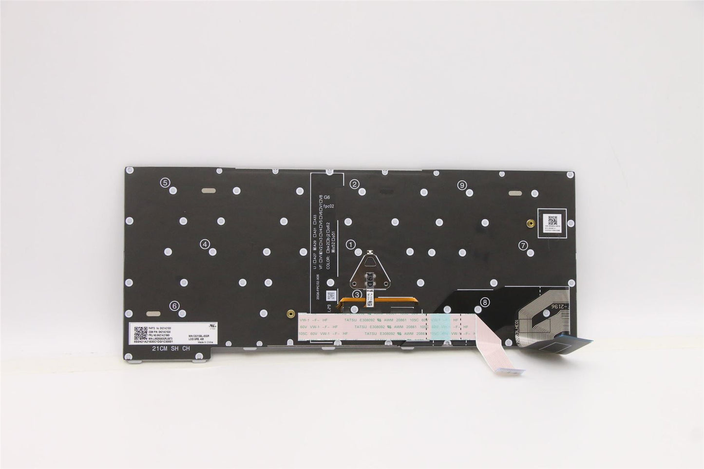 Lenovo ThinkPad X13 Gen 2 Keyboard Greek Grey Backlit 5N21A21969