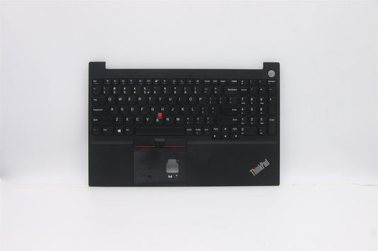 Lenovo ThinkPad E15 Gen 2 Keyboard Palmrest Top Cover US Euro Black 5M10W64572