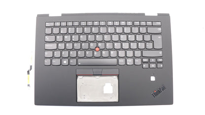 Lenovo Yoga X1 3rd Gen Keyboard Palmrest Top Cover Portuguese Black 01LX805