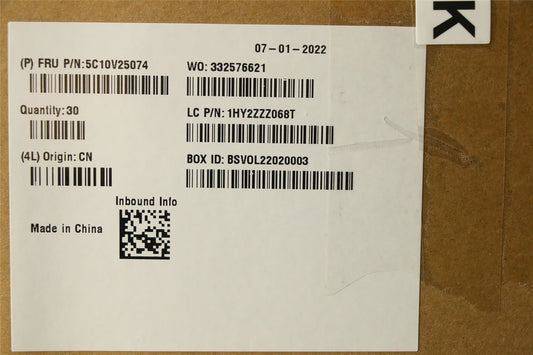 Lenovo Google Meet Series One Room Kits CAT 5 RJ45 Ethernet Cable 5C10V25074