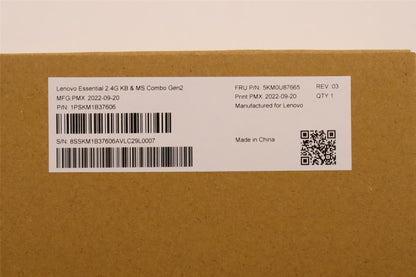 Lenovo WL KM Calliope BK SPA 5KM0U87665