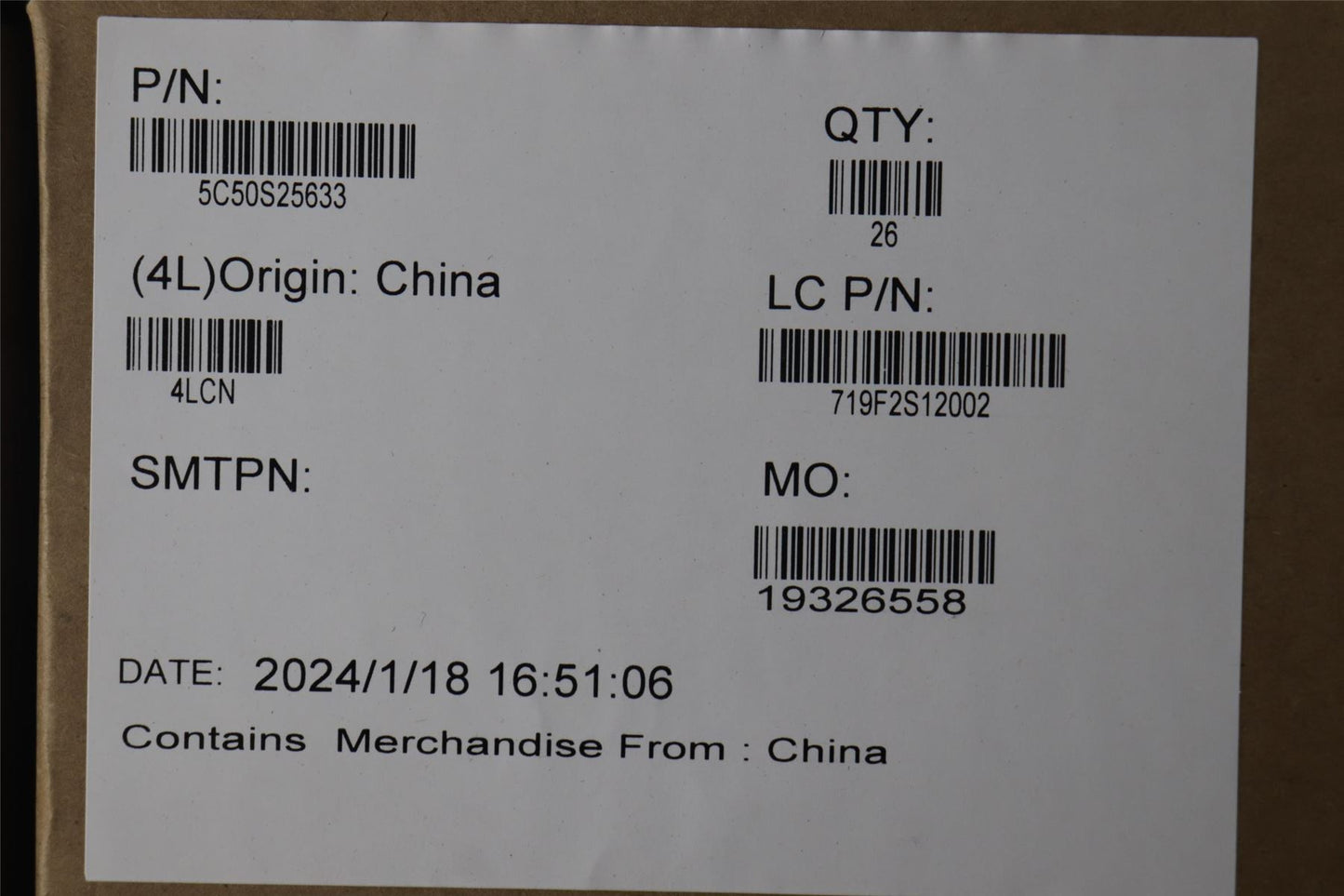 Lenovo CARDPOP L 83G0 CARD READ_M 5C50S25633