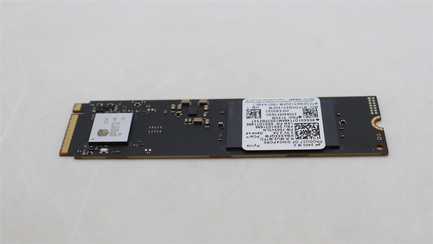 Lenovo SSD_ASM 512G,M.2,2280,PCIe4x4,MIC,STD 5SS1D71686