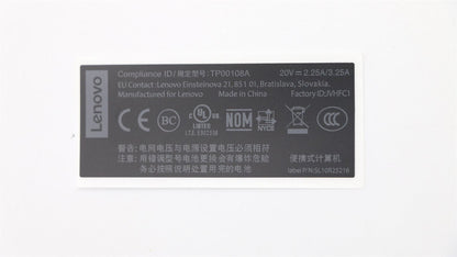 Lenovo LABEL FRU System LABEL KIT Black 02DL985