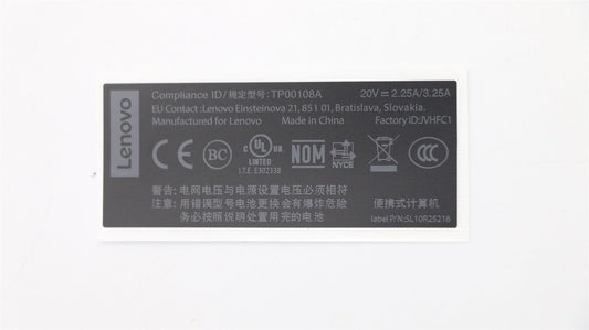 Lenovo LABEL FRU System LABEL KIT Black 02DL985