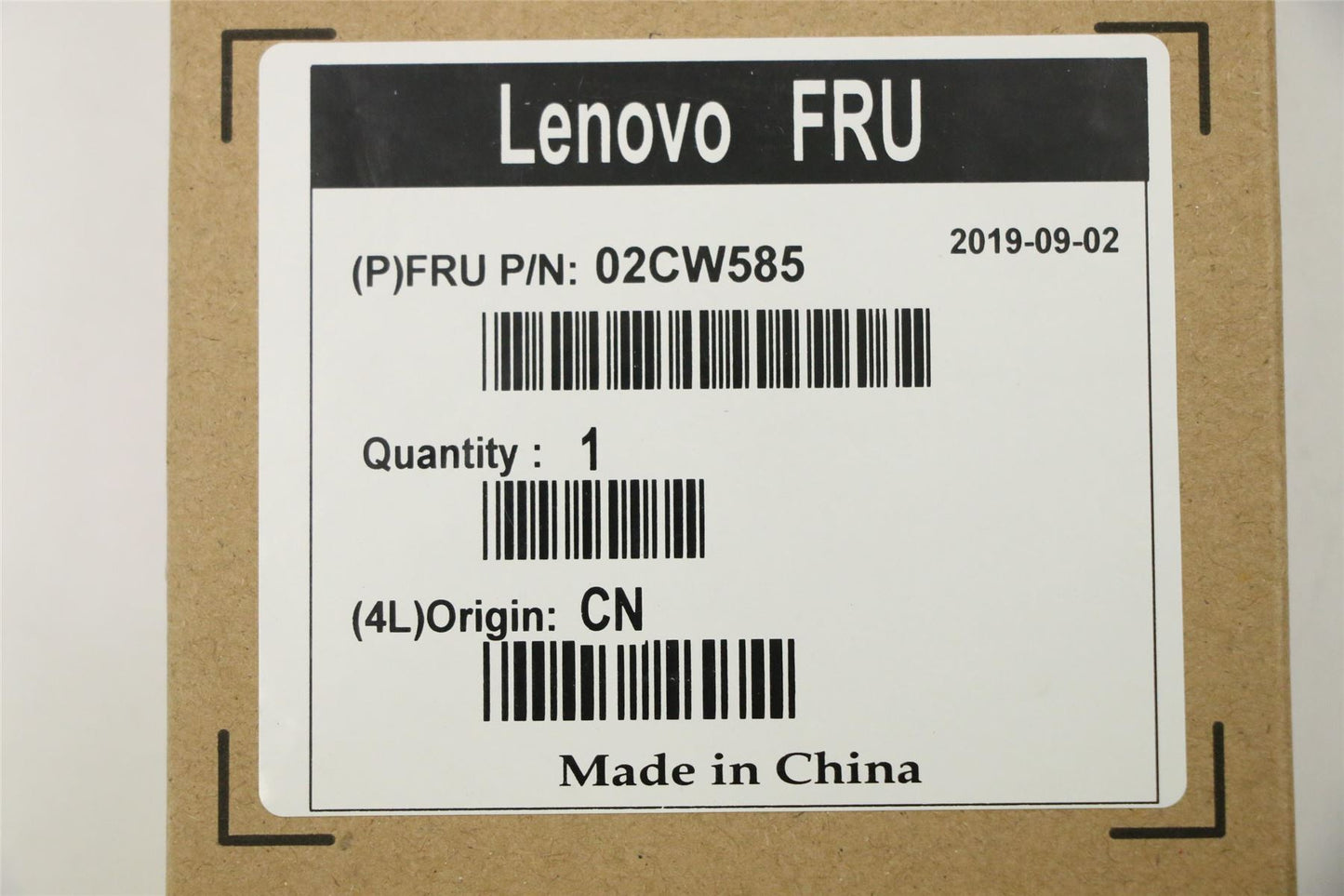 Lenovo 02CW585 M2SSDPassiveHS7.4LFXN
