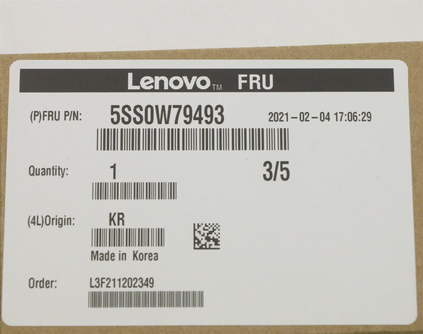 Lenovo ThinkPad T16 Gen 2 T16 Gen 1 T15p 3 Solid State Drive SSD 5SS0V26428