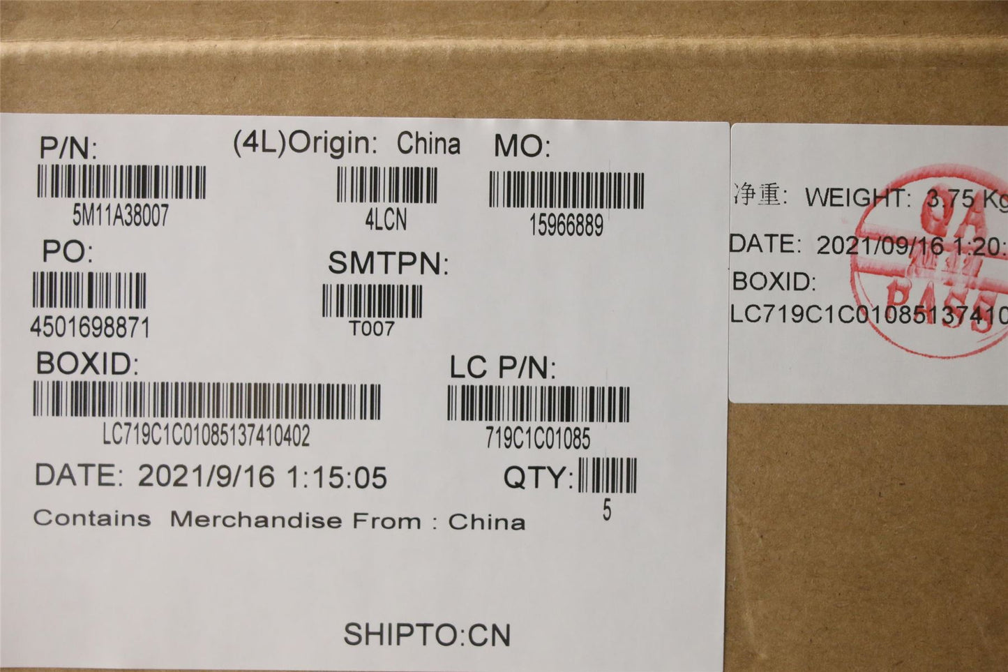 Lenovo MECH_ASM KB C DEN(PMX)PT UK BK 5M11A38007