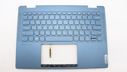Lenovo Yoga 7 14ARP8 Keyboard Palmrest Top Cover Ukrainian Tidal Teal 5CB1L48347