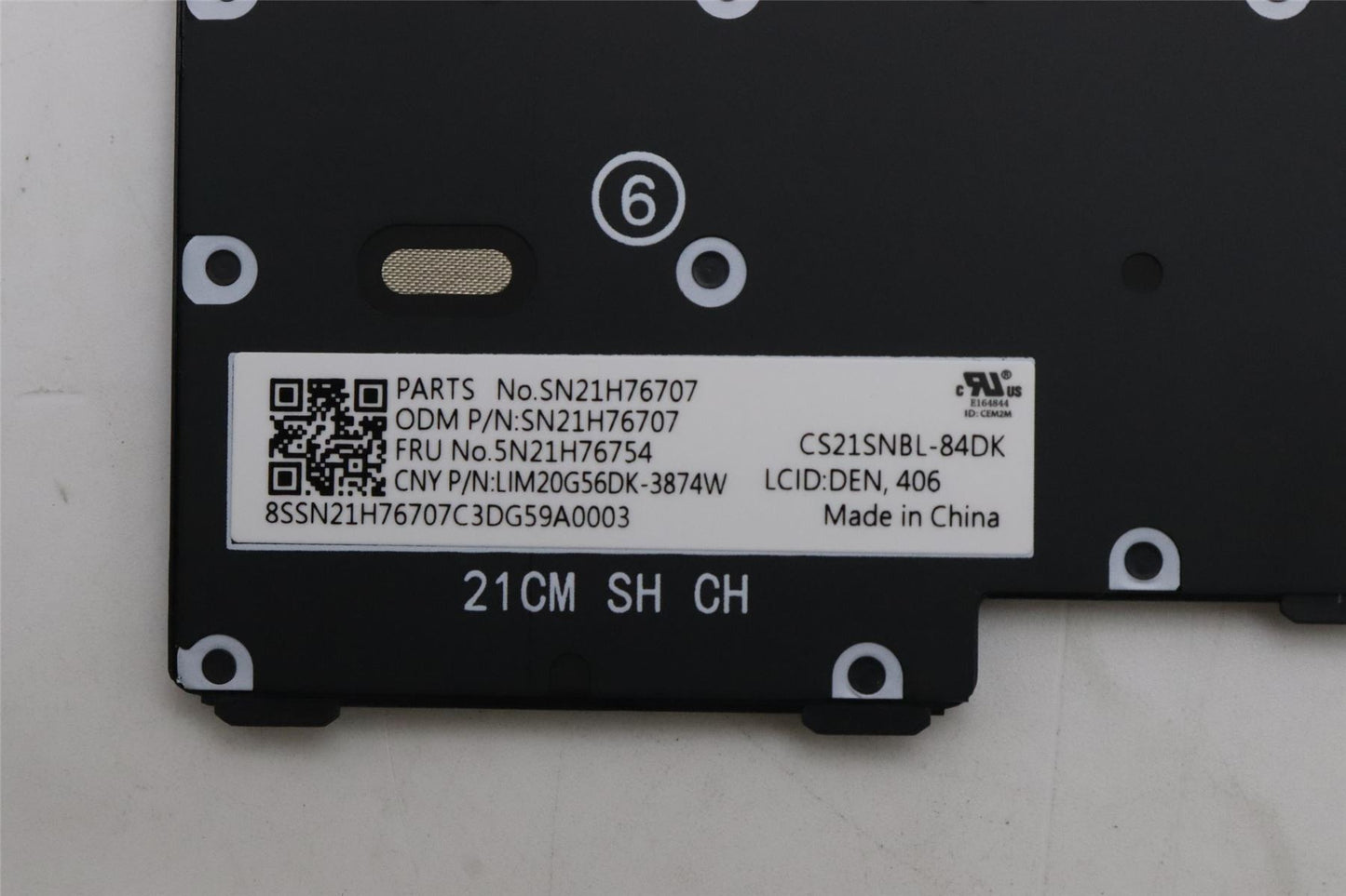 Lenovo ThinkPad L13 4 Keyboard Danish Black 5N21H76754