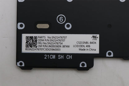 Lenovo ThinkPad L13 4 Keyboard Danish Black 5N21H76754