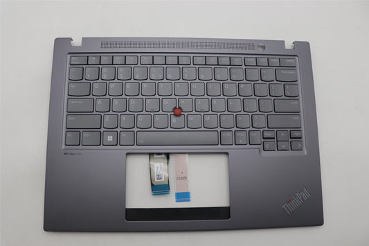 Lenovo ThinkPad T14s Gen 4 Palmrest Cover Keyboard US Europe Grey 5M11L59598