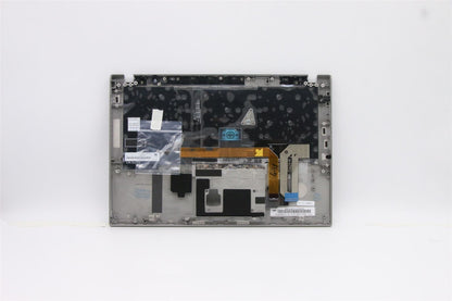 Lenovo ThinkPad T490s Keyboard Palmrest Top Cover Hungarian Silver 02HM360