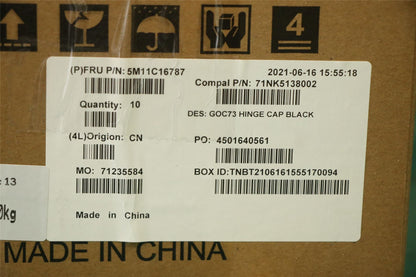 Lenovo IdeaCentre 3-27ITL6 3-27ALC6 Couvercle de garniture de bande de capuchon de charnière noir 5M11C16787