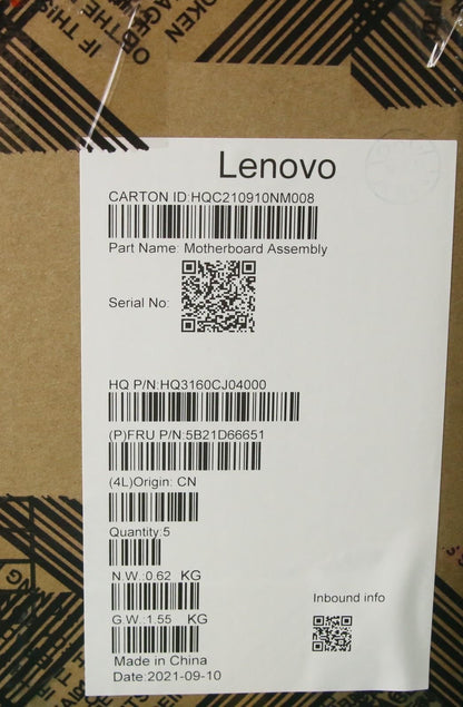 Lenovo Chromebook 15IJL6 Motherboard Mainboard UMA 8GB 5B21D66651