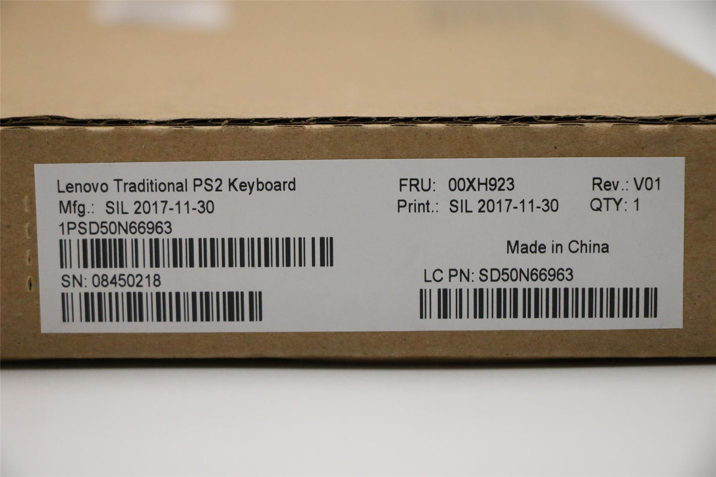 Lenovo PS2 TRDTNL KB BK POR 00XH923
