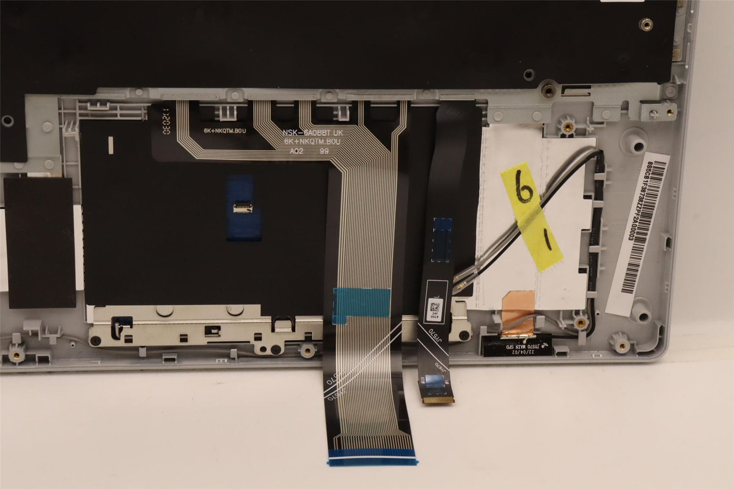 Lenovo Upper Case ASM_POR L82RB CLGY RGB 5CB1F38738
