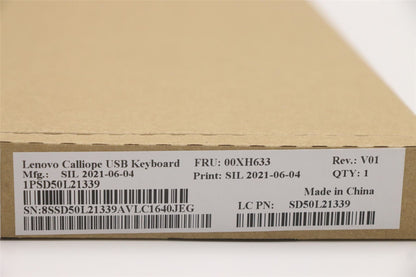 Lenovo Legion Y920T-34IKZ Y520T-25IKL Y520T-25ICZ Clavier filaire USB 00XH633