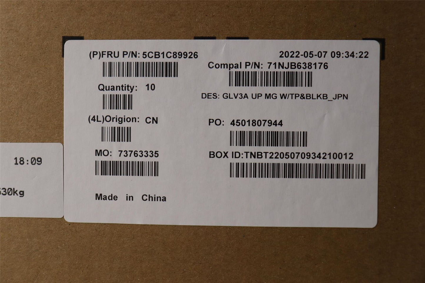 Lenovo Upper Case ASM_JPN C 21A2 MGBL 5CB1C89926