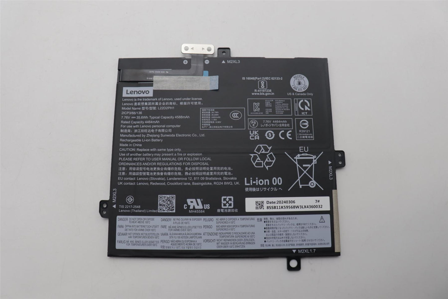 Lenovo IdeaPad 3 11IAN8 Battery 5B11K59567
