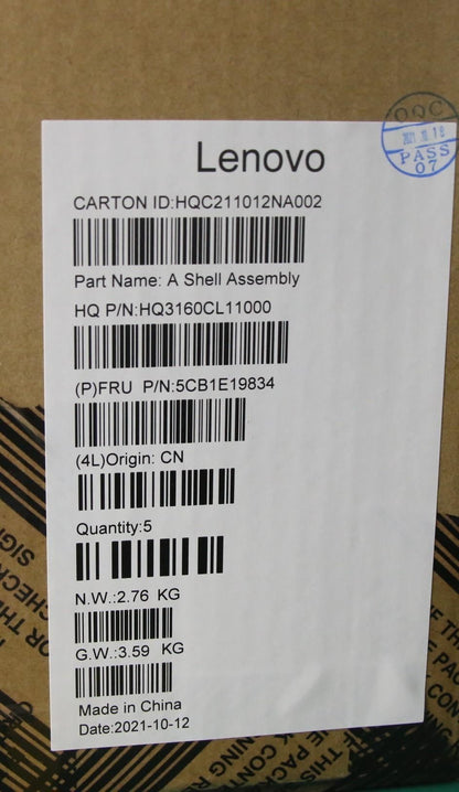 Lenovo Duet Duet 5 Chromebook 13Q7C6 LCD Cover Rear Back Housing Blue 5CB1E19834