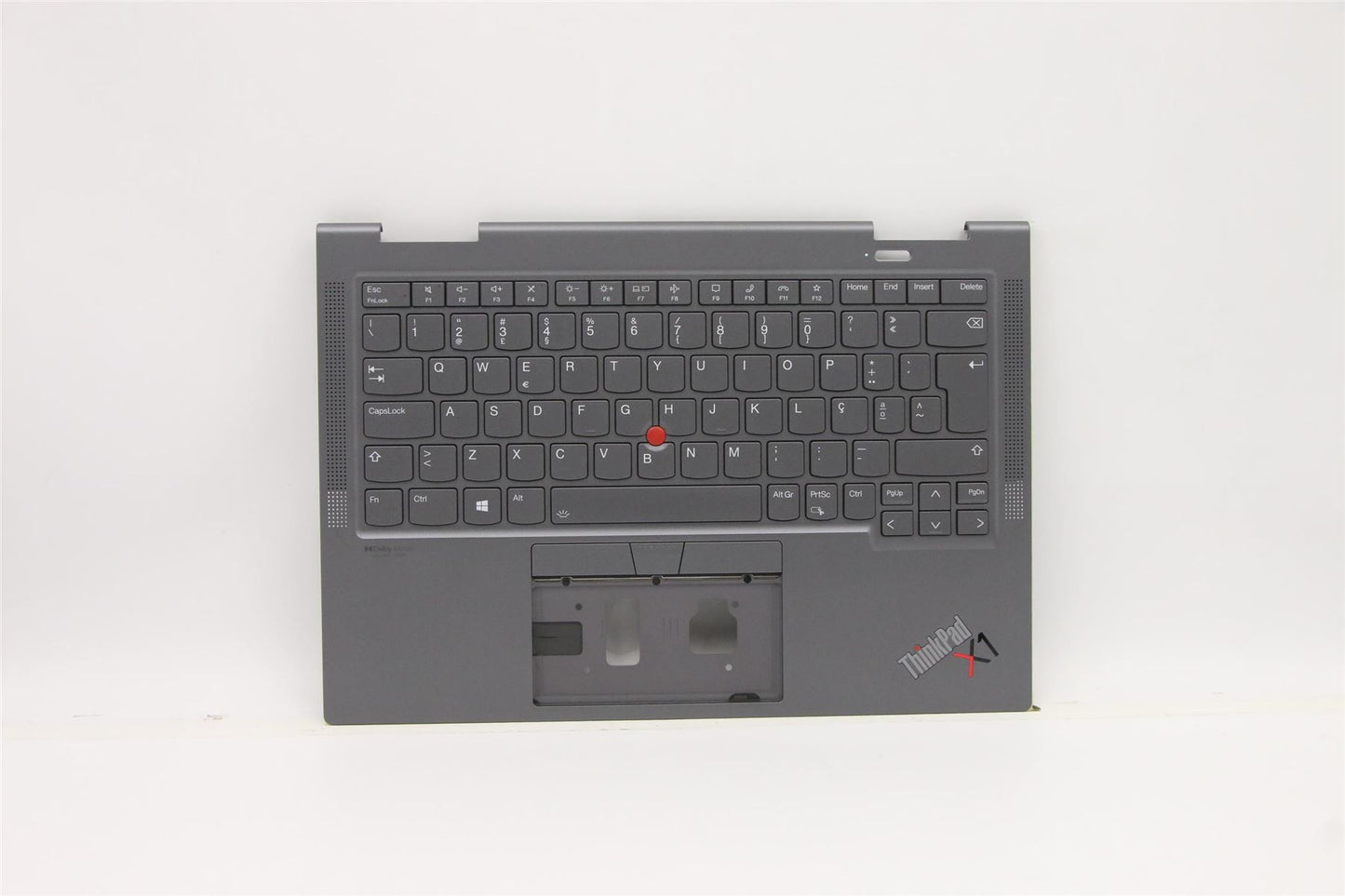 Lenovo Yoga X1 6th Keyboard Palmrest Top Cover Portuguese Grey 5M11C41006