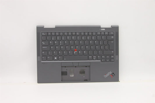 Lenovo Yoga X1 6th Keyboard Palmrest Top Cover Portuguese Grey 5M11C41006