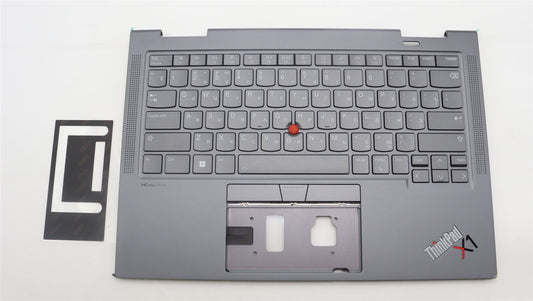 Lenovo ThinkPad X1 8th Gen Keyboard Palmrest Top Cover Russian Grey 5M11H62470