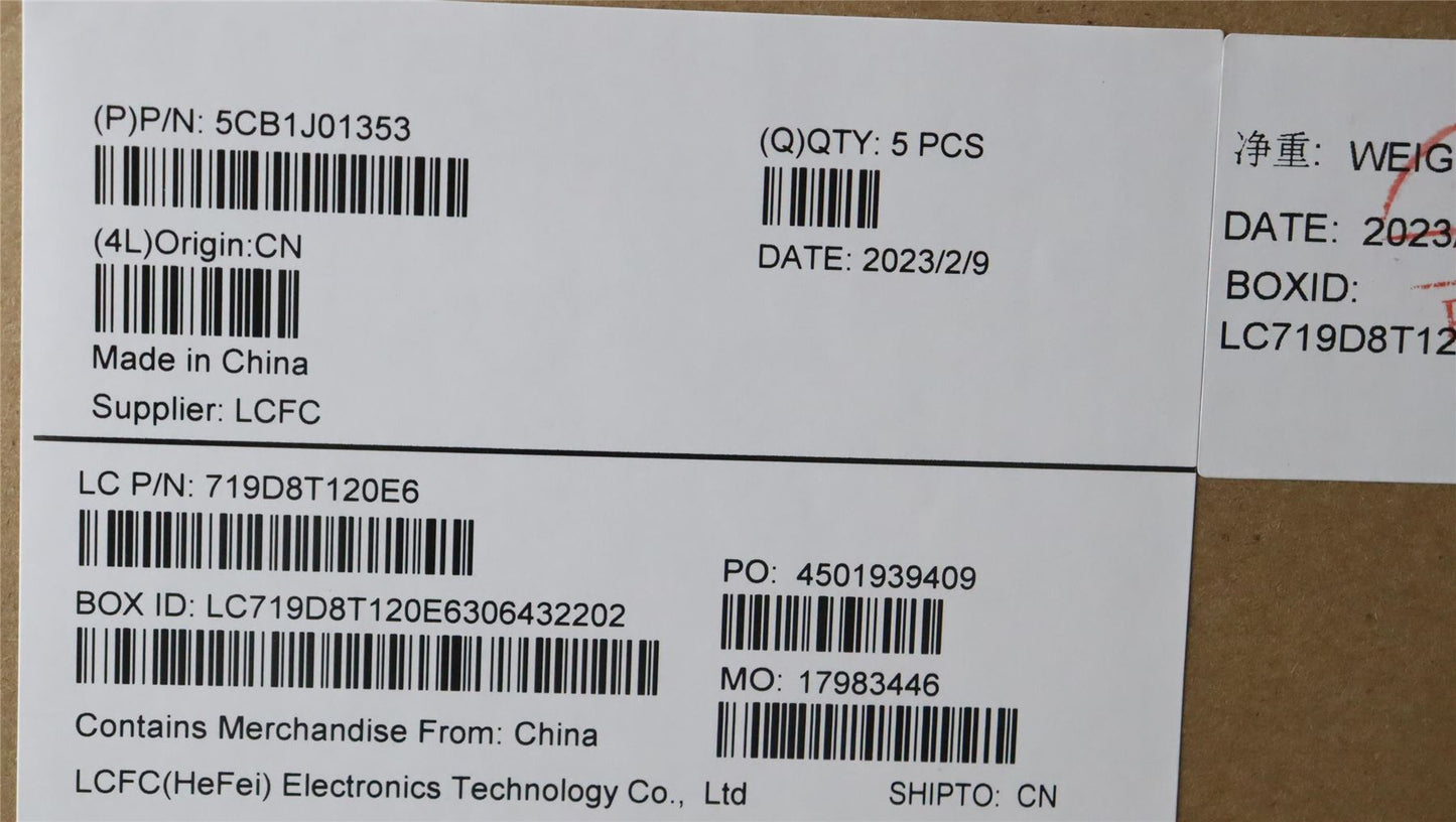 Lenovo Upper Case ASM_SPAL82SFNF_CG_BL_PC 5CB1J01353