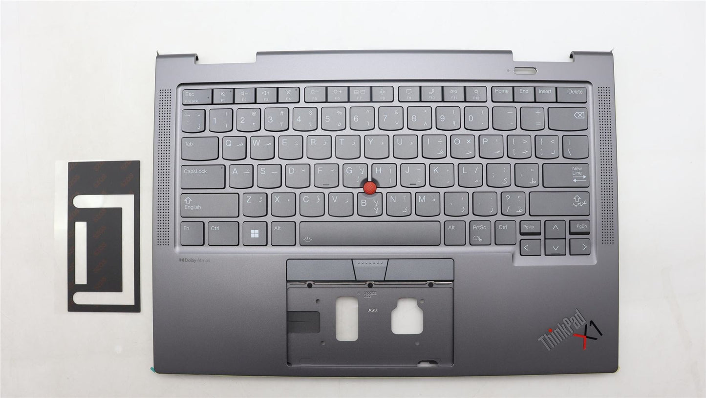 Lenovo ThinkPad X1 8th Gen Keyboard Palmrest Top Cover Arabic Grey 5M11H62213