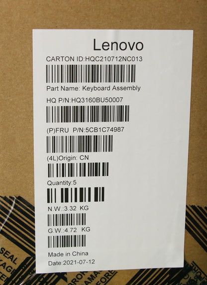 Lenovo IdeaPad 5 16ACH6 Palmrest Cover Touchpad Keyboard Russian Grey 5CB1C74987