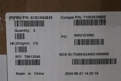 Lenovo UpperCase SWS C83FW FP CG NBL AL 5CB1N92835