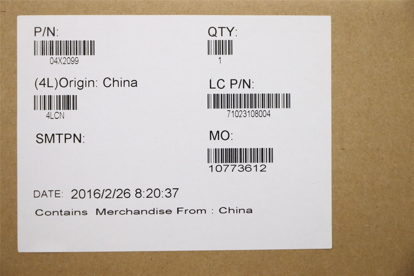 Lenovo FRU, Hinge, 14W, for Touch 04X2099