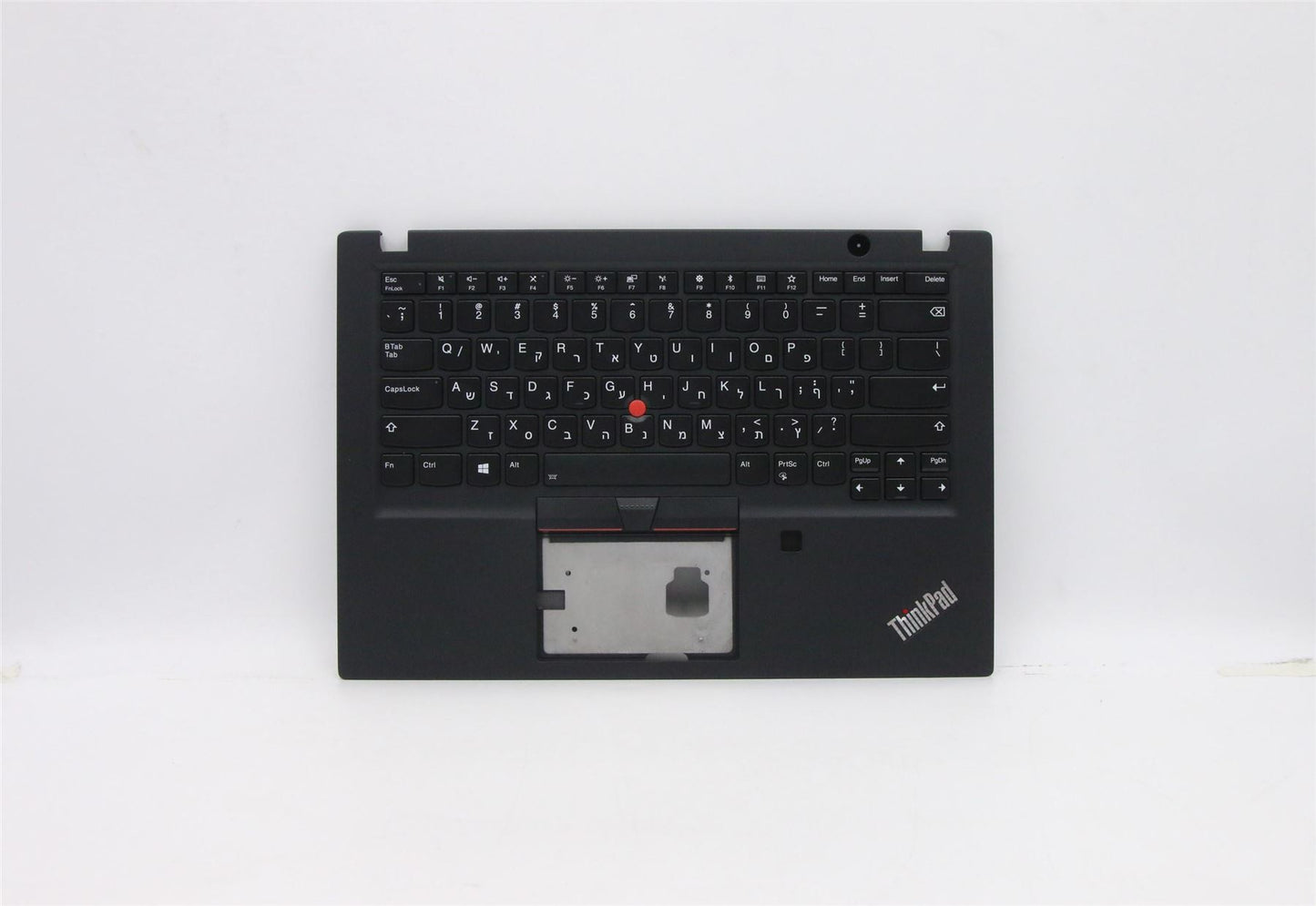 Lenovo ThinkPad T490s Keyboard Palmrest Top Cover Hebrew Black Backlit 02HM287