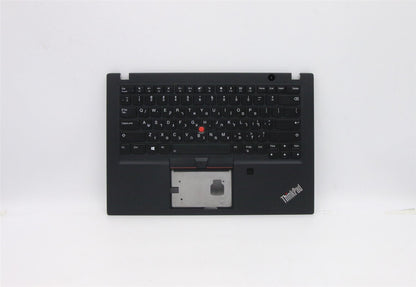 Lenovo ThinkPad T490s Keyboard Palmrest Top Cover Hebrew Black Backlit 02HM287