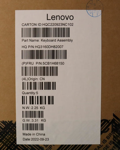 Lenovo ThinkBook 16 G4+ IAP Palmrest Cover Touchpad Keyboard 5CB1H68150