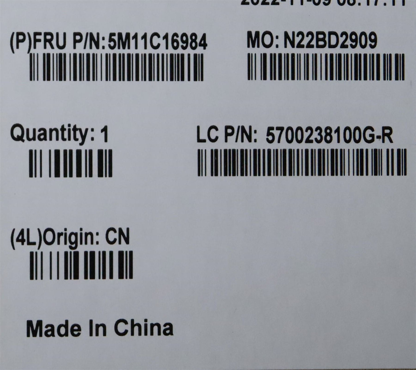 Lenovo SE70_M_LED-F-BRKT_NS_ASM 5M11C16984