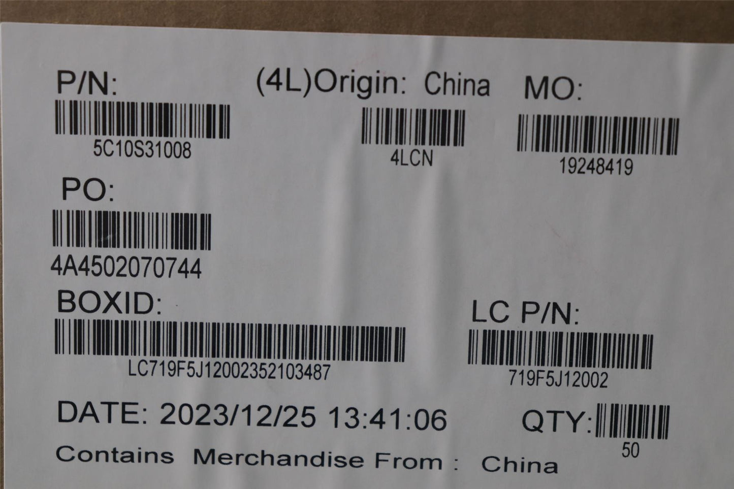 Lenovo CABLE L 83DN TP/B LJYI 5C10S31008