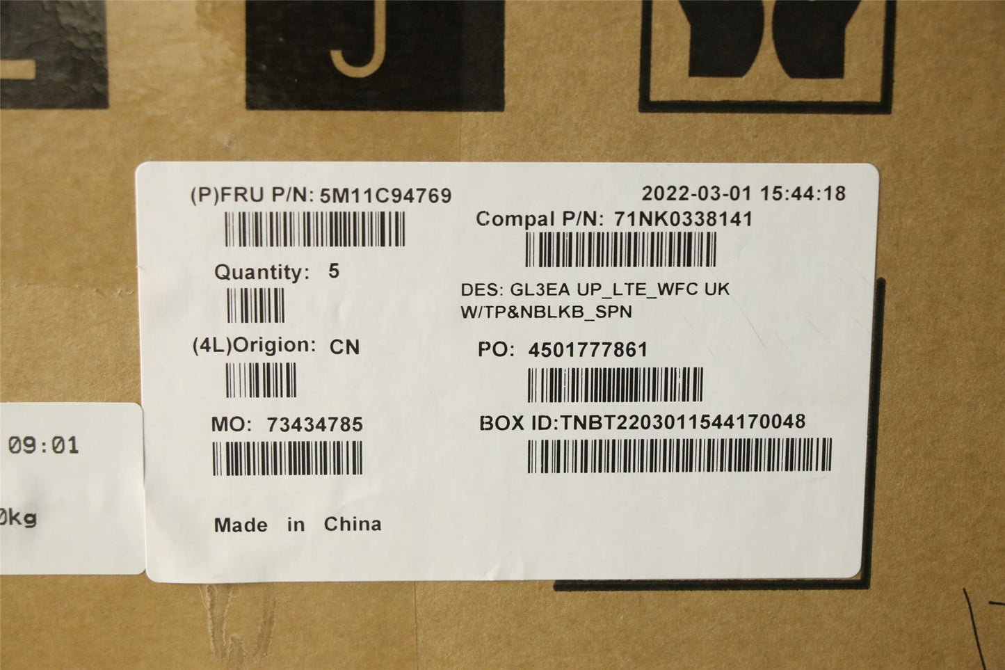 Lenovo Chromebook 300e Gen 3 Palmrest Cover Touchpad Keyboard Spanish 5M11C94769