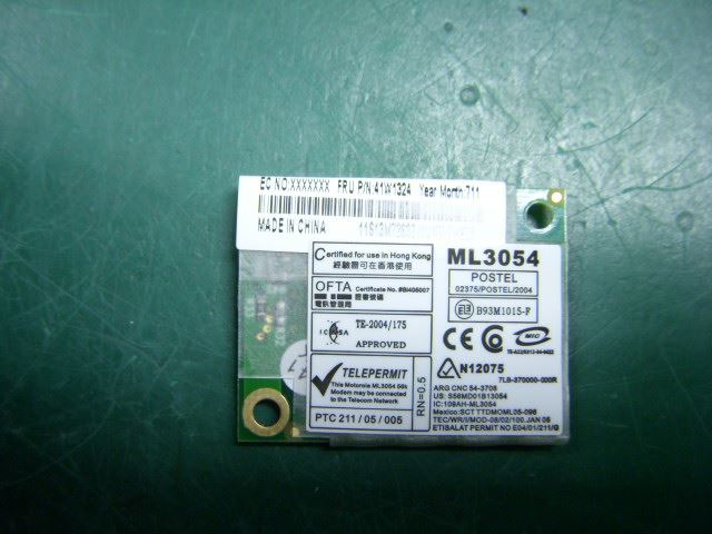 Lenovo LT71 MDC1.5_MOTO ML3054 Modem Board 11010050
