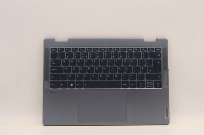 Lenovo Yoga 7 14IAL7 Palmrest Cover Touchpad Keyboard UK Silver 5CB1J02448