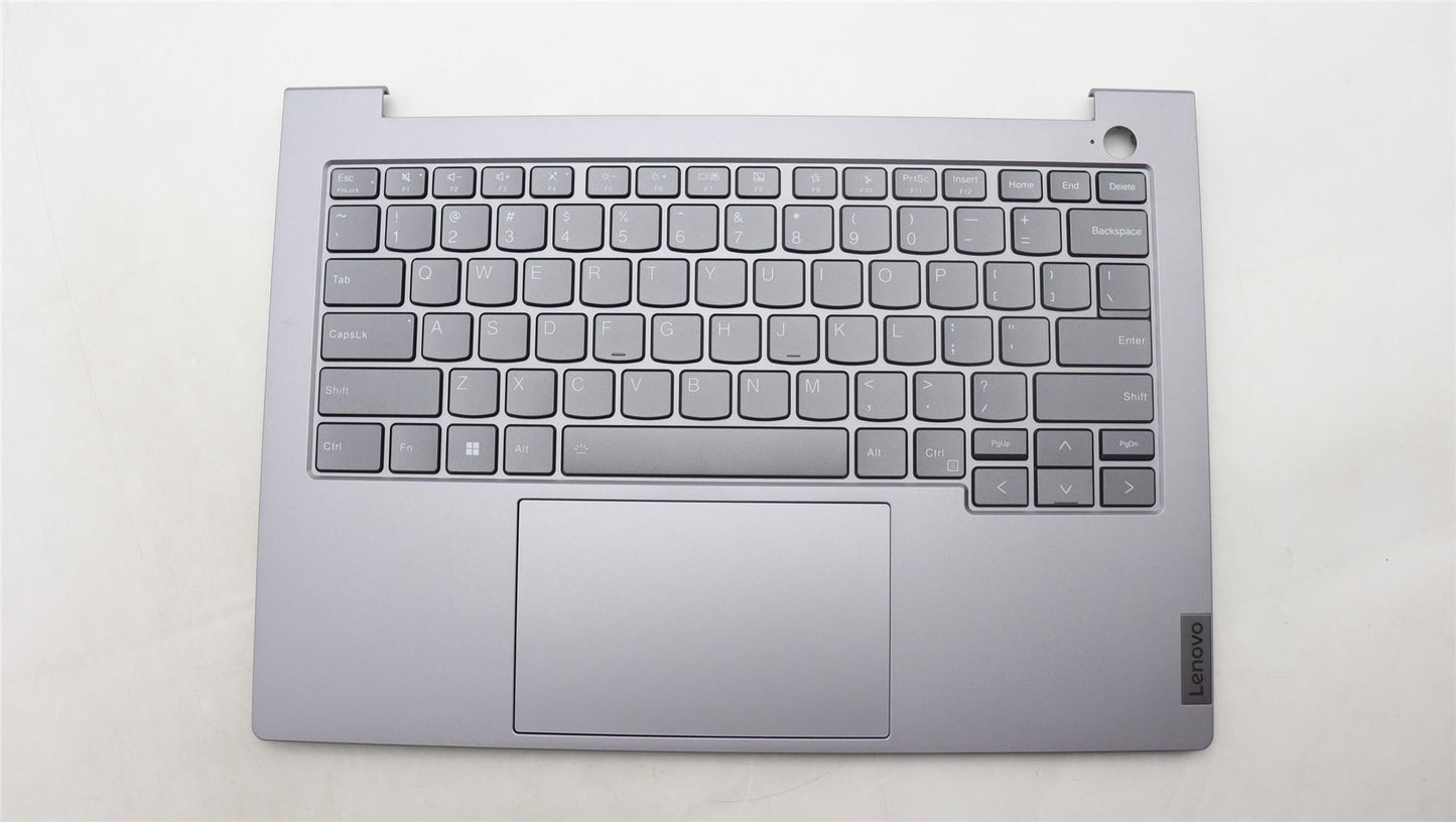 Lenovo ThinkBook 14 G6 IRL Palmrest Cover Touchpad Keyboard US Grey Backlit 5CB1M48464