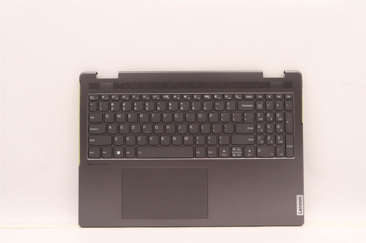Lenovo Yoga 7 16IAP7 Palmrest Cover Touchpad Keyboard US Grey 5CB1J01914